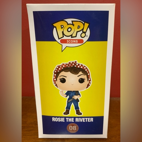 POP ICON AMERICAN HISTORY ROSIE THE RIVETER VINYL FIGURE - Picture 4 of 7